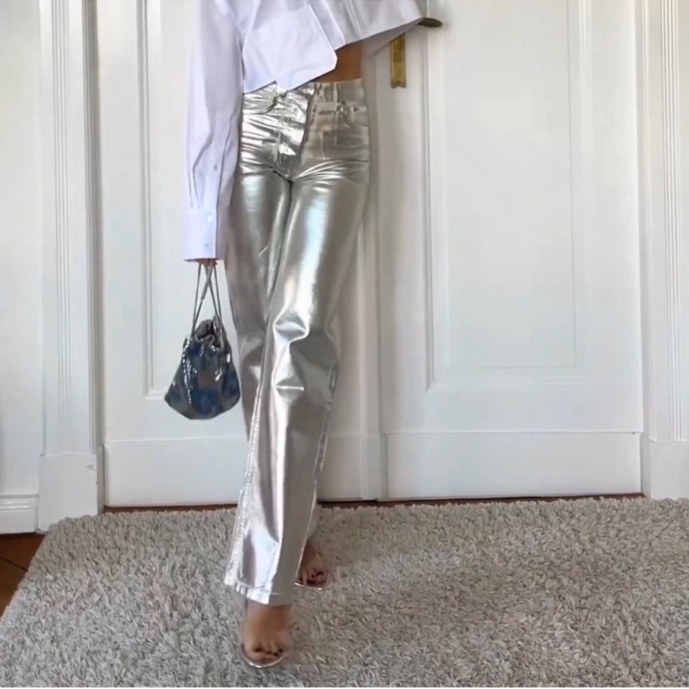 Zara ZW MID-RISE BOYFRIEND JEANS - Picture 5 of 16